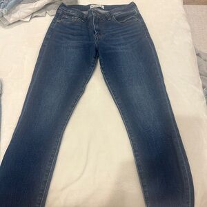 Abercrombie & Fitch Dark Blue Straight Leg Jeans